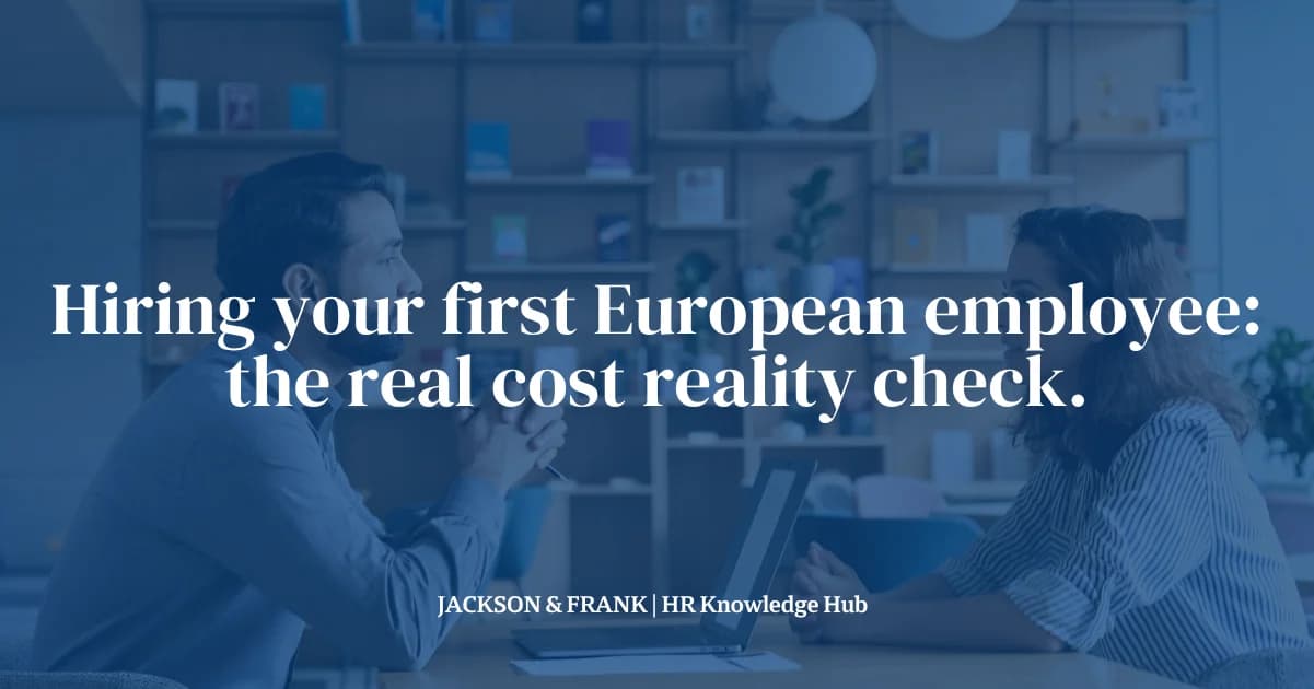 Hiring your first European employee