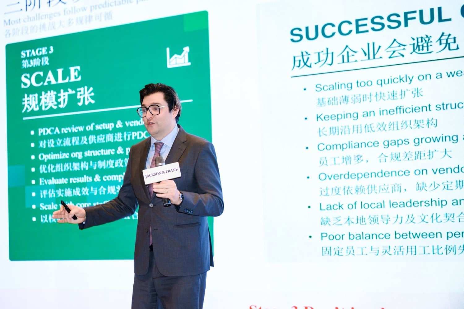 Pawel Michalkiewicz presenting the three-phase framework